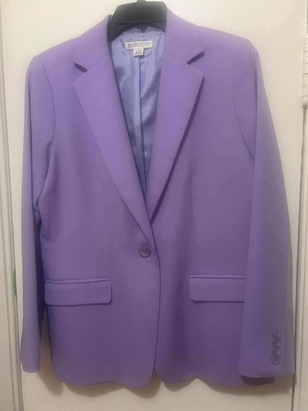 Pendleton Lavender Single-Button Blazer